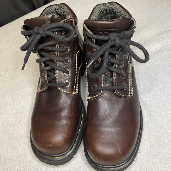 Vtg Dr. Martens 9271 Made in England Brown Leather Boots MIE UK 7 Near MINT main image 5